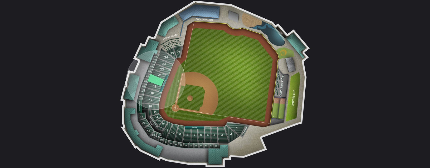 Seat view from Section