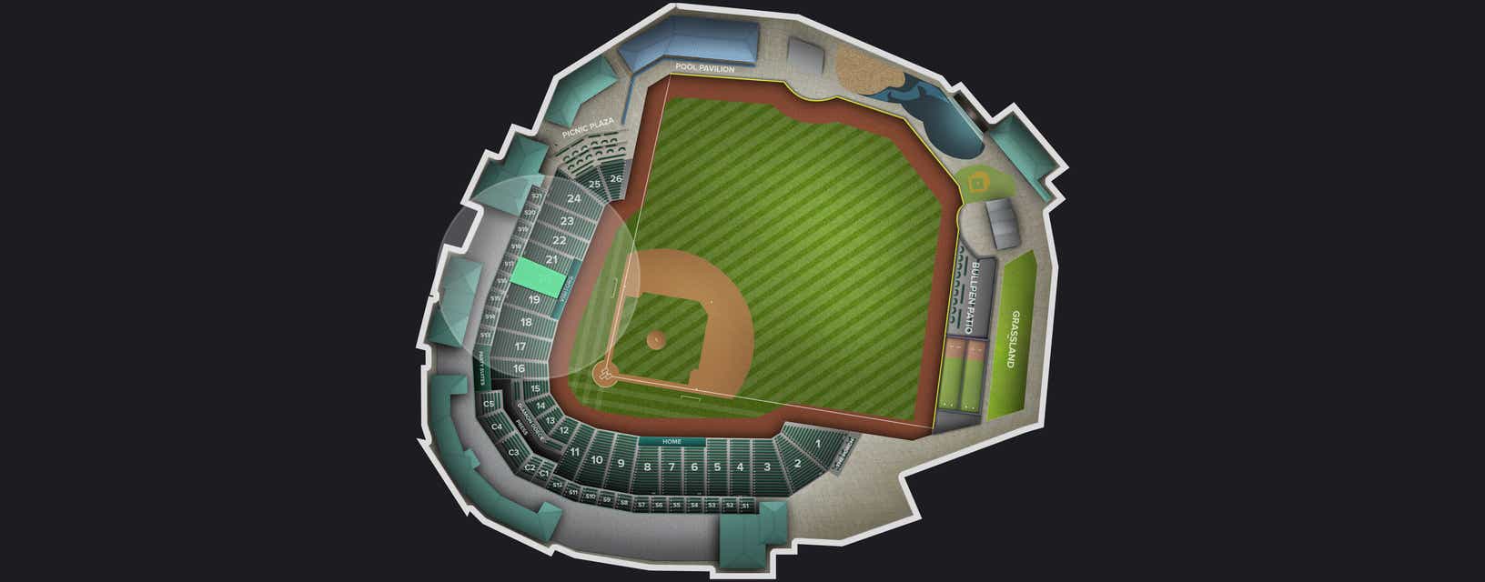 Seat view from Section