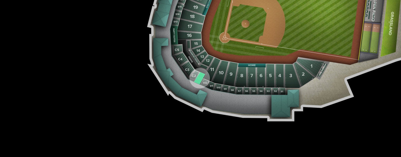 Seat view from Club