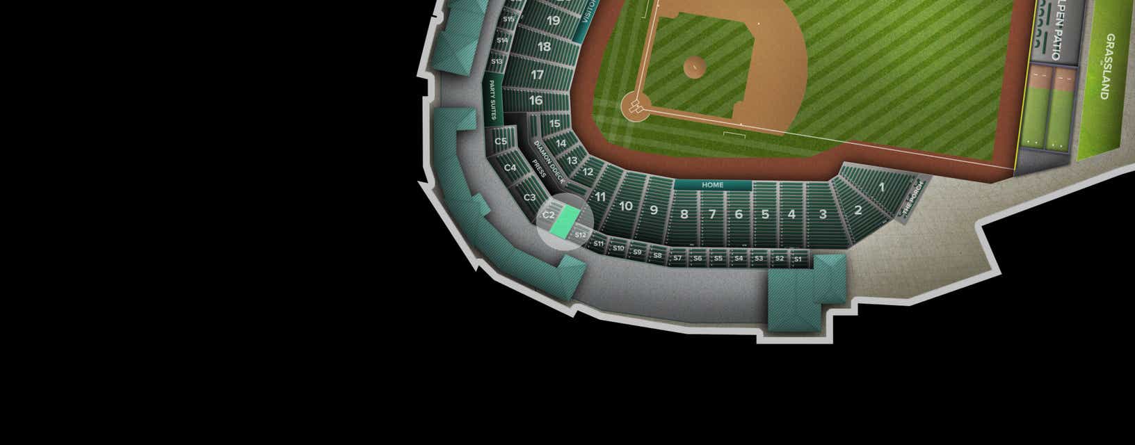 Seat view from Club