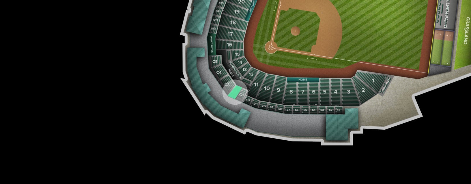 Seat view from Club