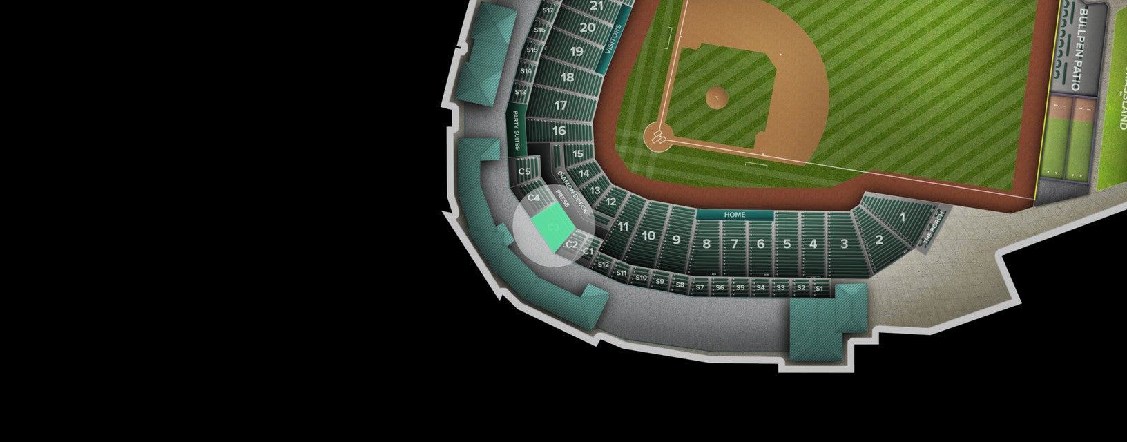 Seat view from Club
