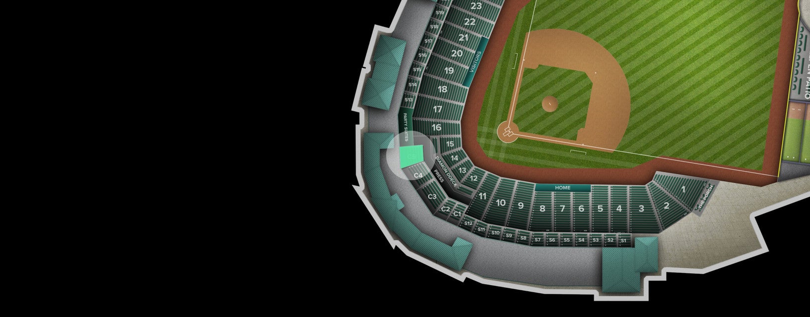 Seat view from Club