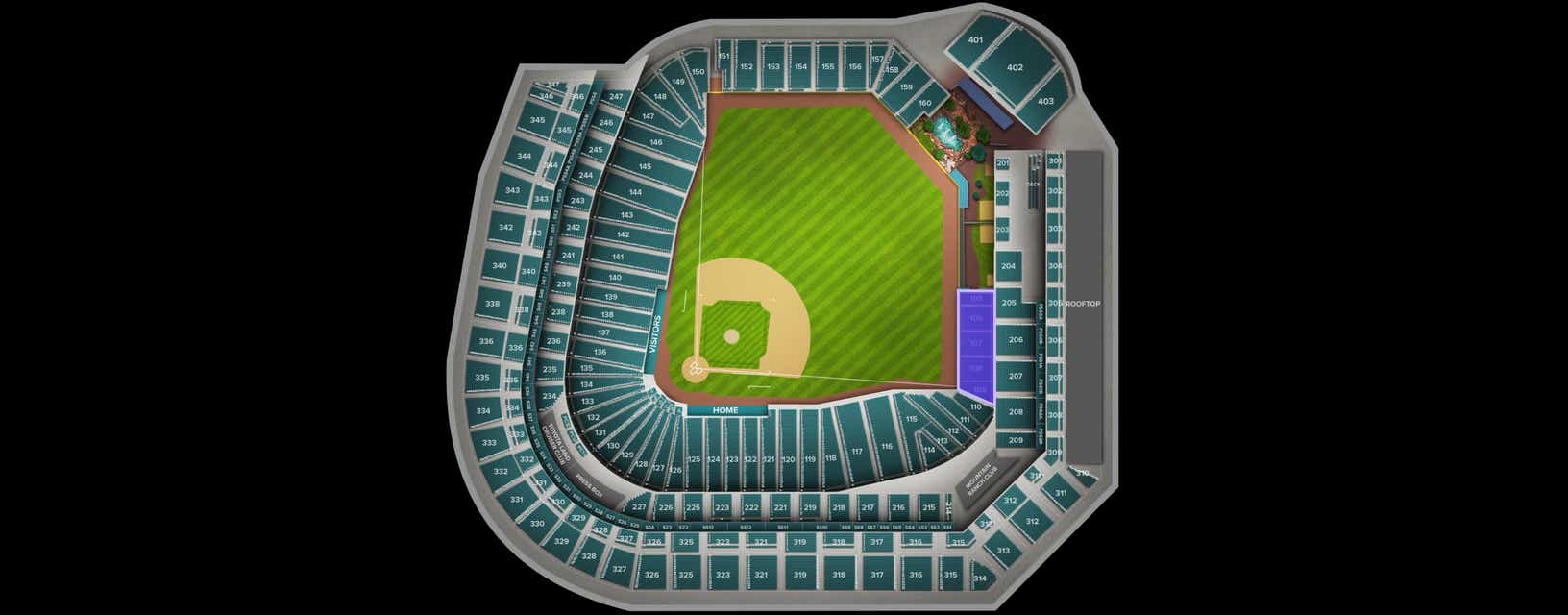 Seat view from Rightfield Box