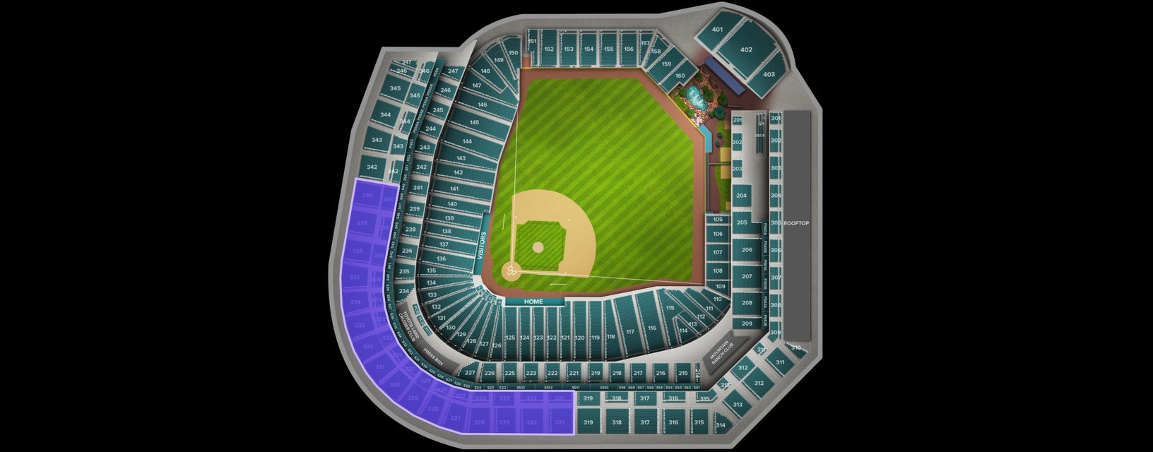 Seat view from Lower Reserved Infield