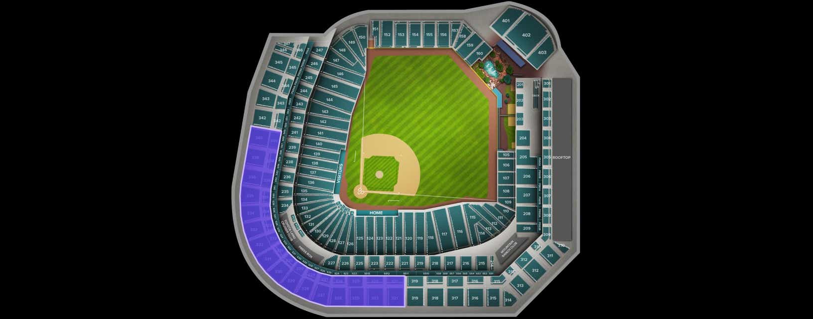Seat view from Lower Reserved Infield