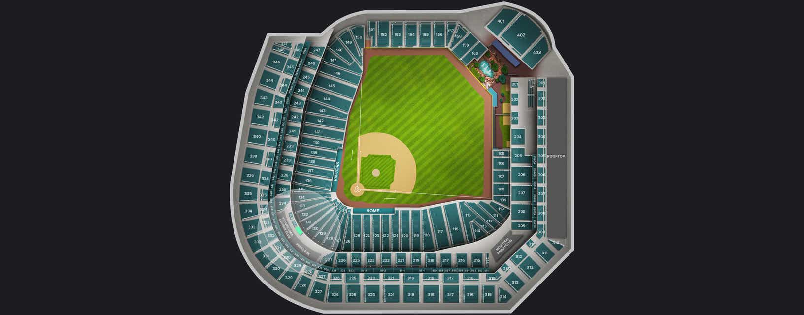 Seat view from Club