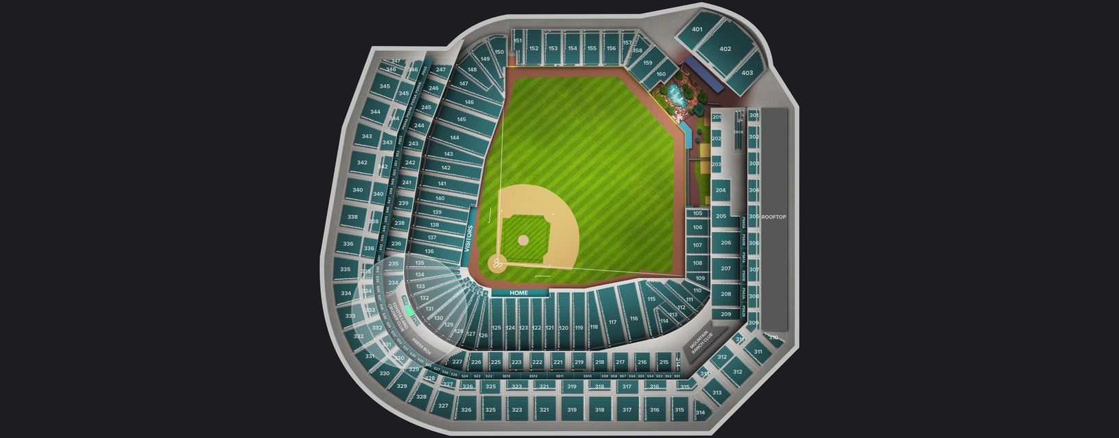 Seat view from Club