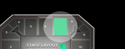 Seat view from Reserved Seating