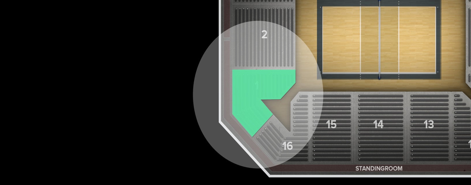 Seat view from Reserved Seating