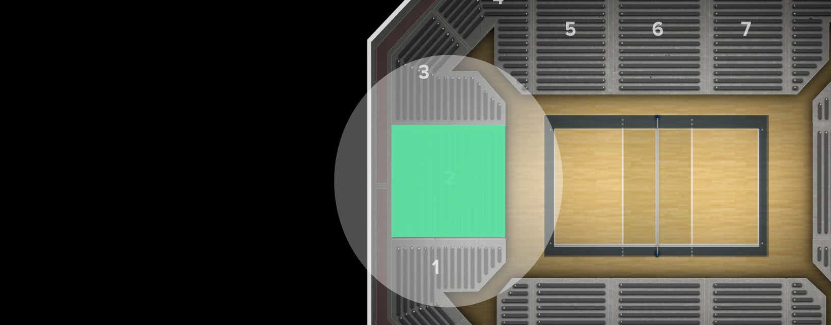 Seat view from Reserved Seating