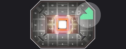 Seat view from Reserved Seating