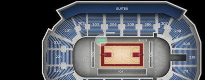 Seat view from Washington Generals Bench