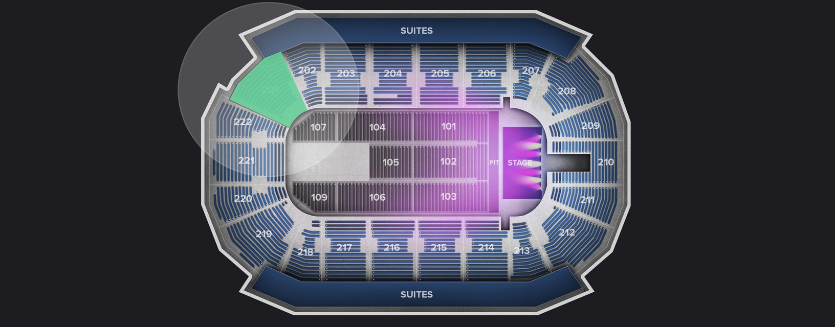 Seat view from Lower