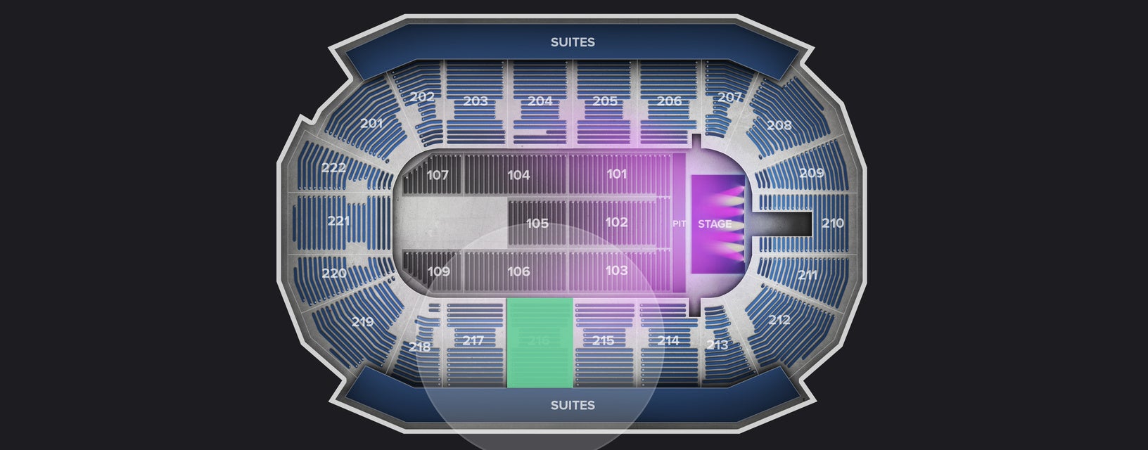 Seat view from Lower