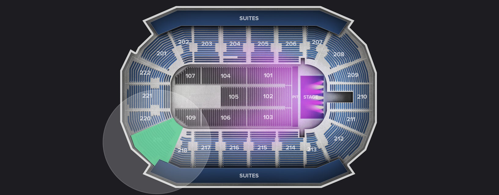 Seat view from Lower
