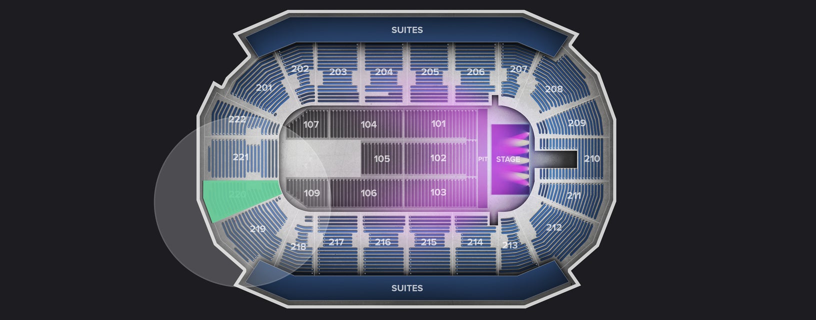 Seat view from Lower