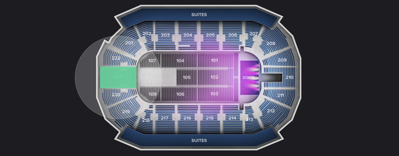 Seat view from Lower