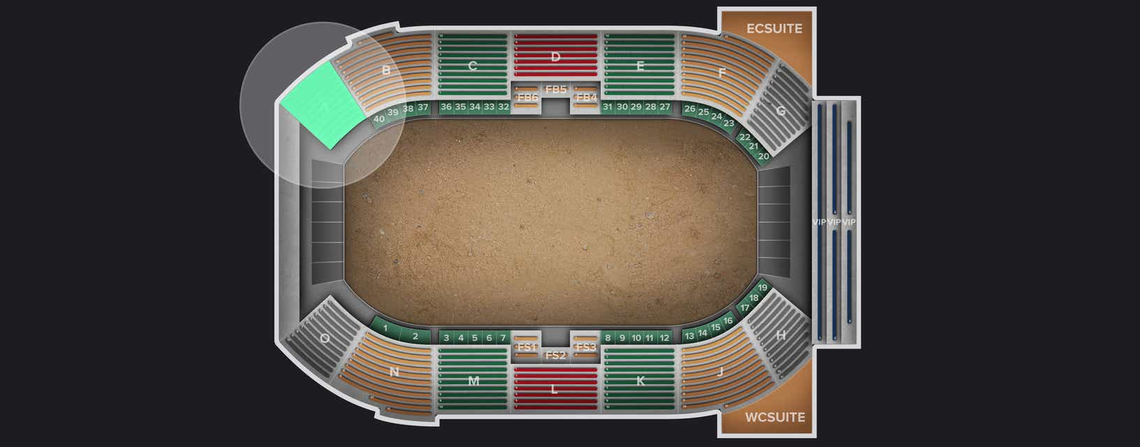 Seat view from Lower