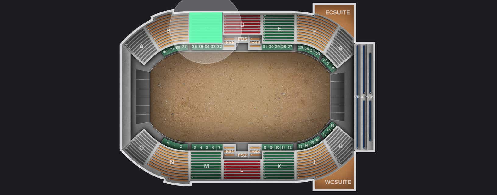 Seat view from Lower