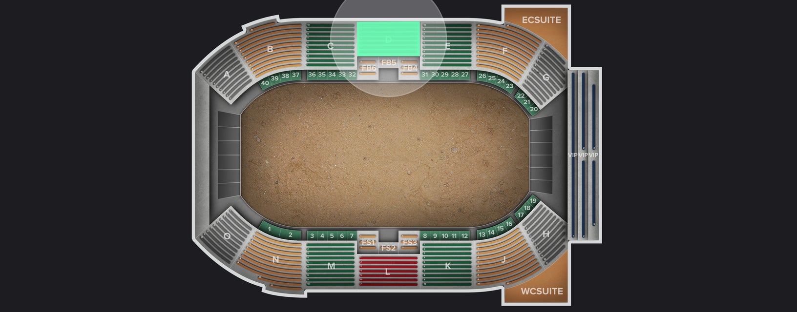Seat view from Lower