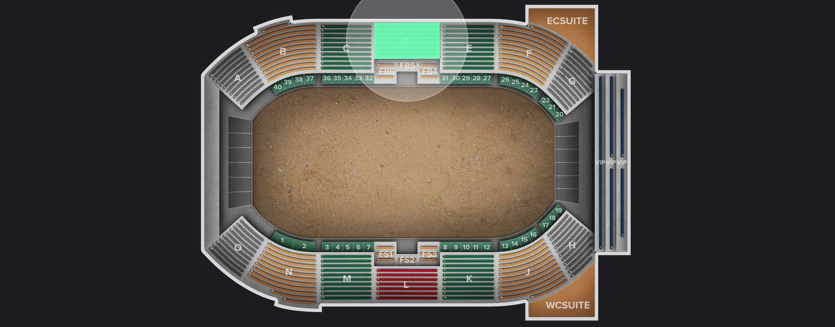 Seat view from Lower