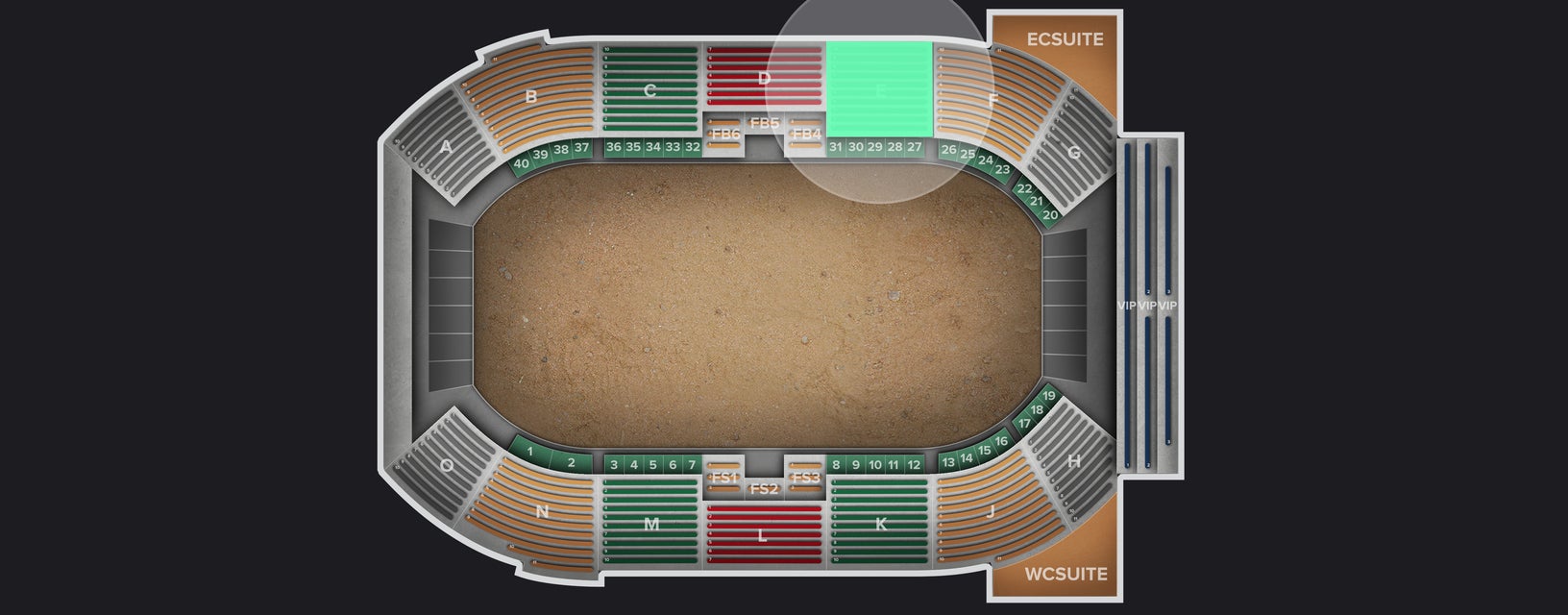 Seat view from Lower