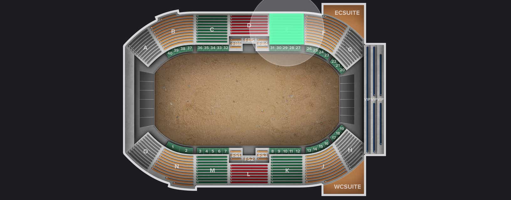 Seat view from Lower