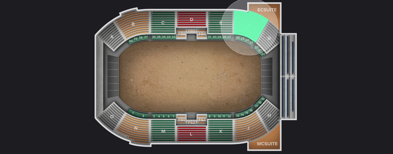 Seat view from Lower
