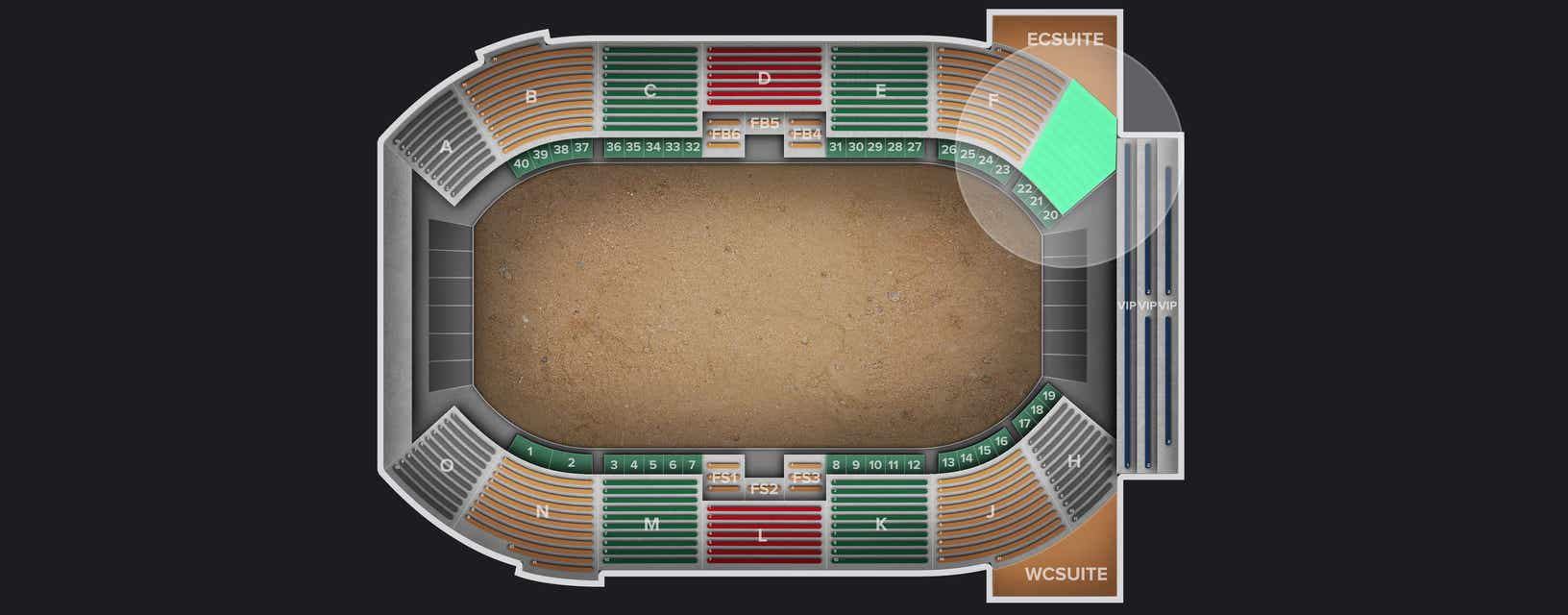 Seat view from Lower