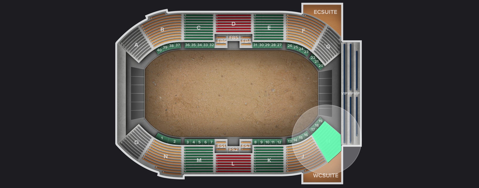 Seat view from Lower