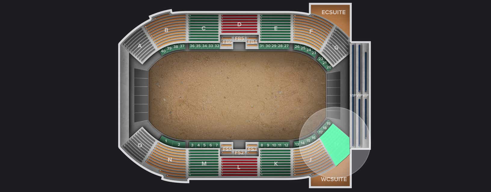 Seat view from Lower