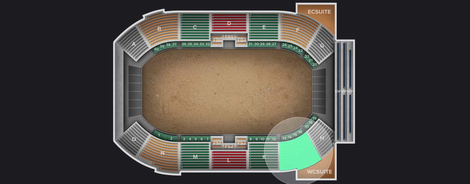 Seat view from Lower
