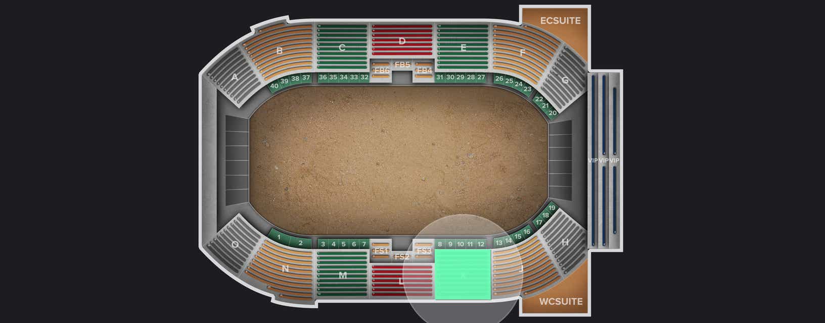Seat view from Lower