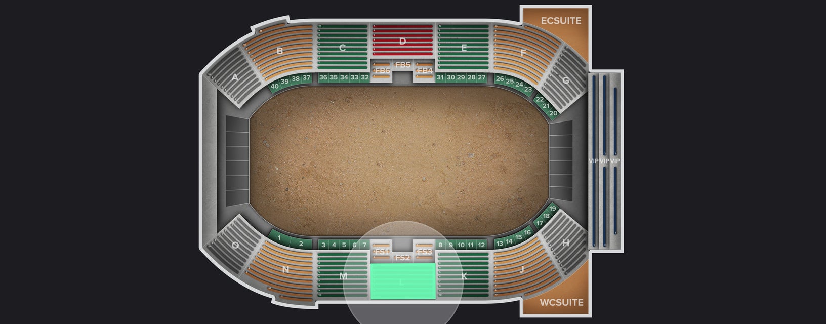 Seat view from Lower