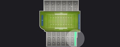 Seat view from Sideline