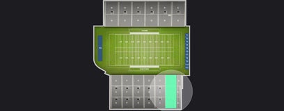 Seat view from Sideline