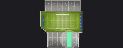 Seat view from Sideline