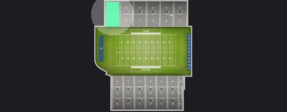 Seat view from Sideline