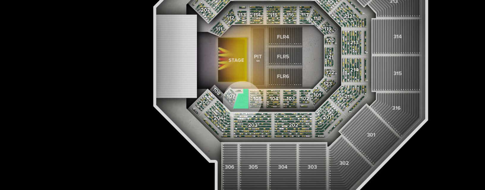 Seat view from Lower