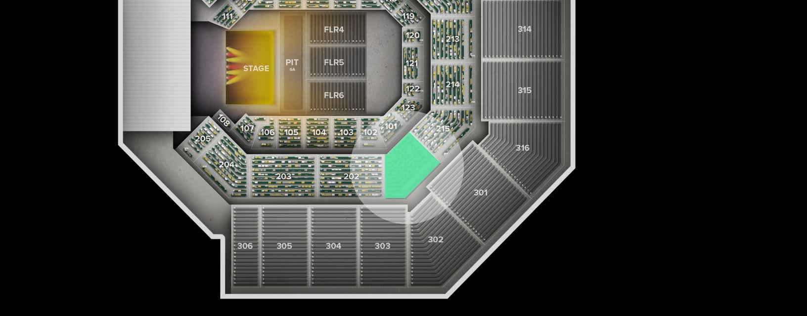 Seat view from Middle
