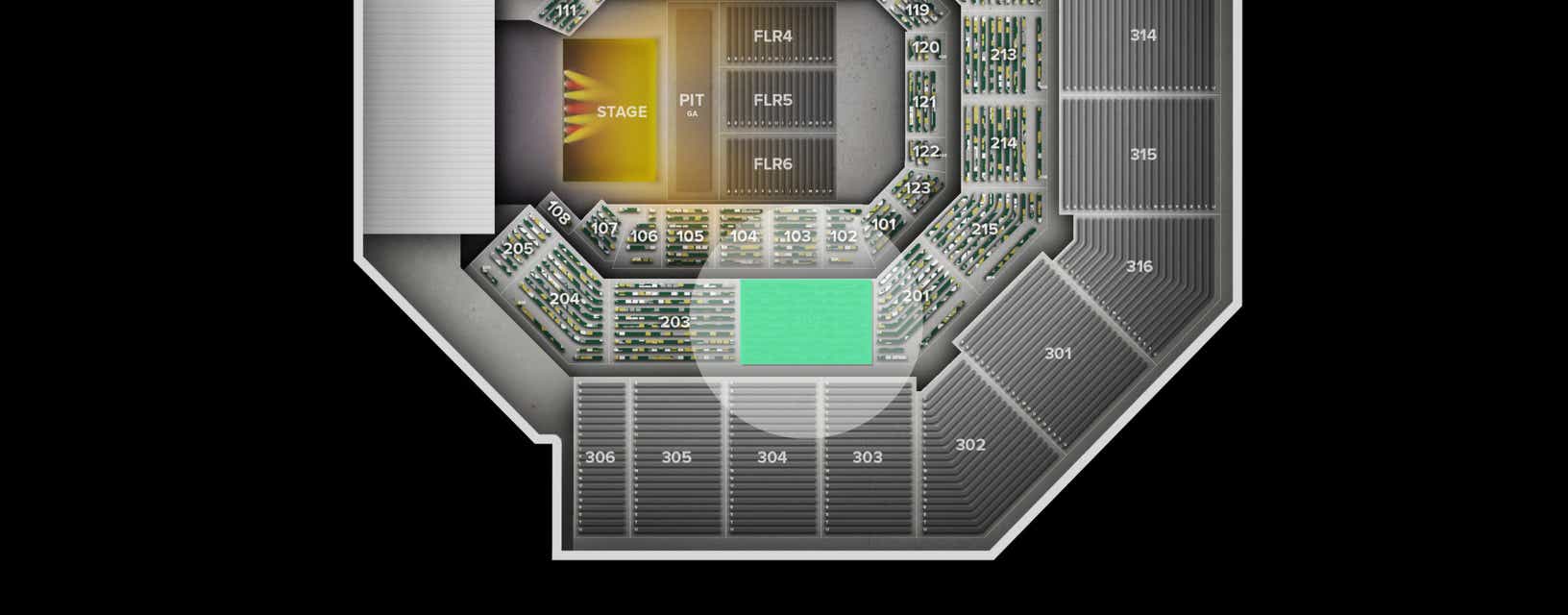 Seat view from Middle