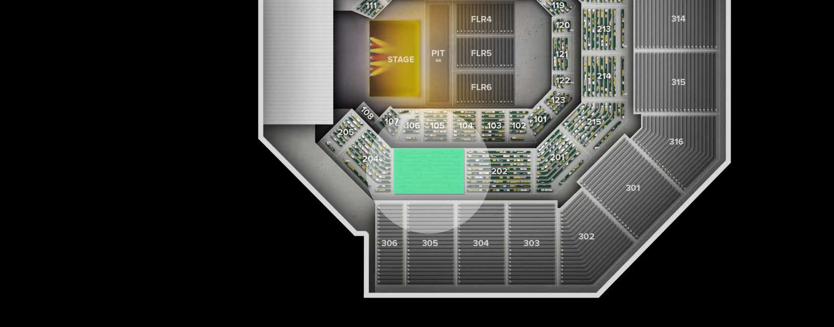 Seat view from Middle