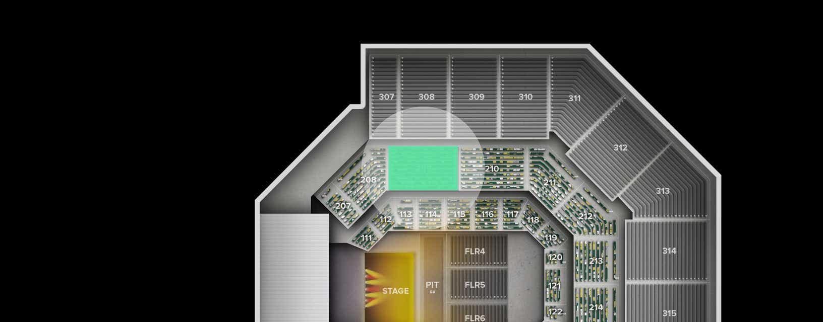 Seat view from Middle