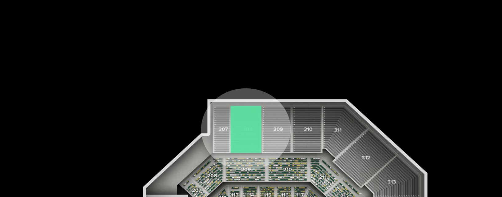 Seat view from Upper