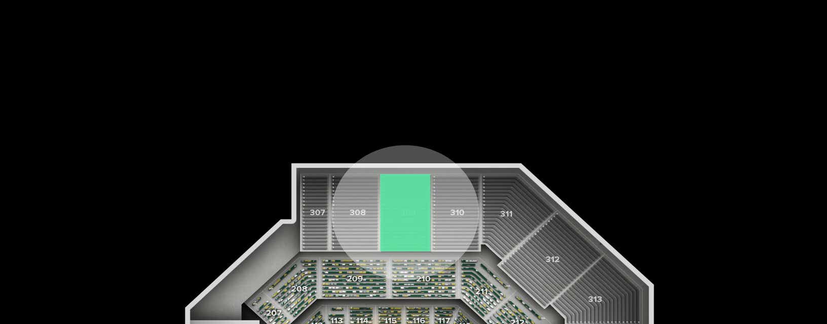 Seat view from Upper