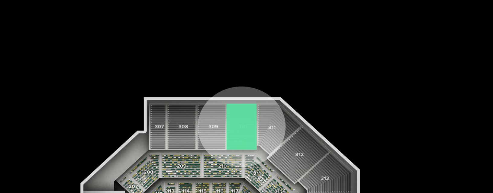 Seat view from Upper