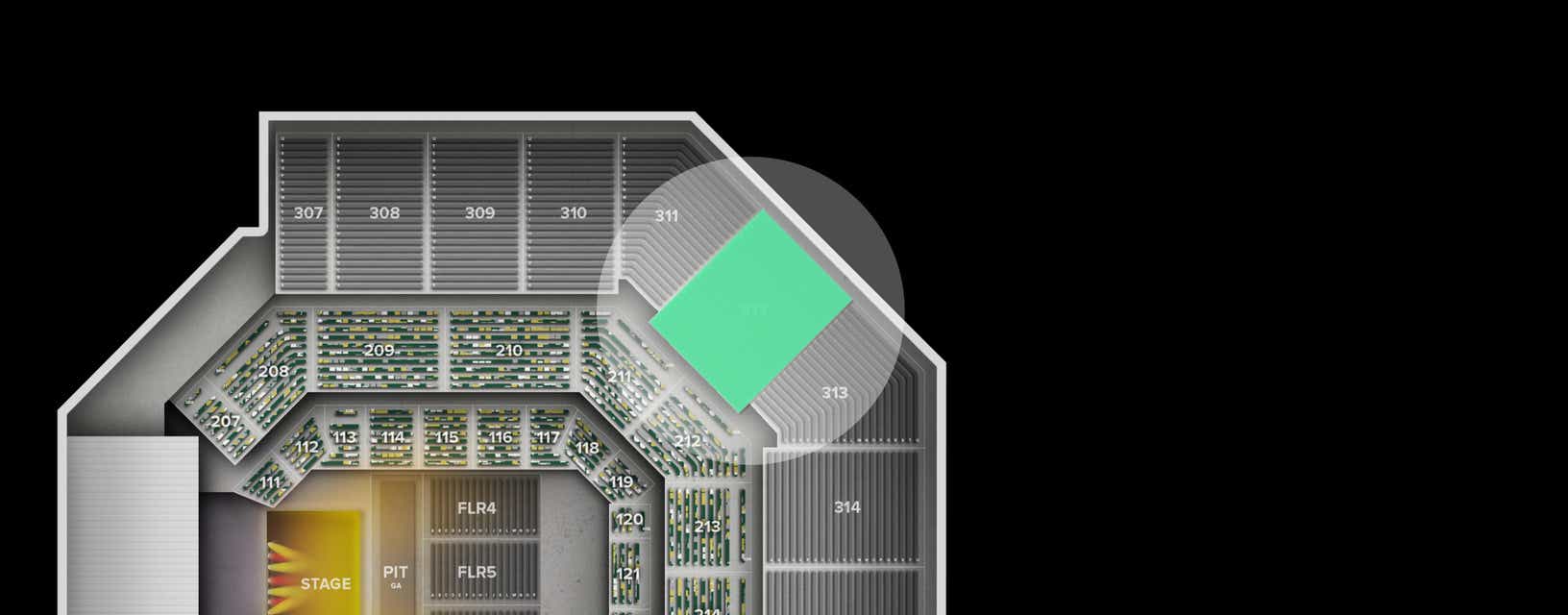 Seat view from Upper