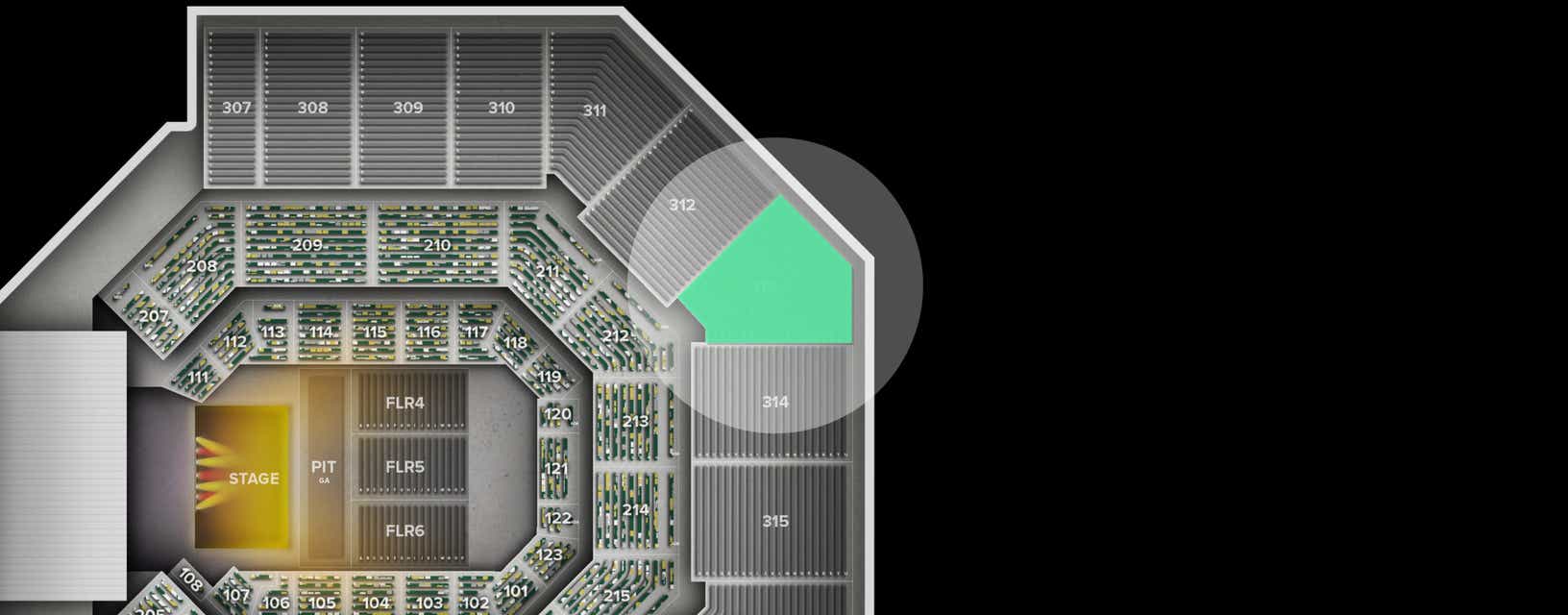 Seat view from Upper