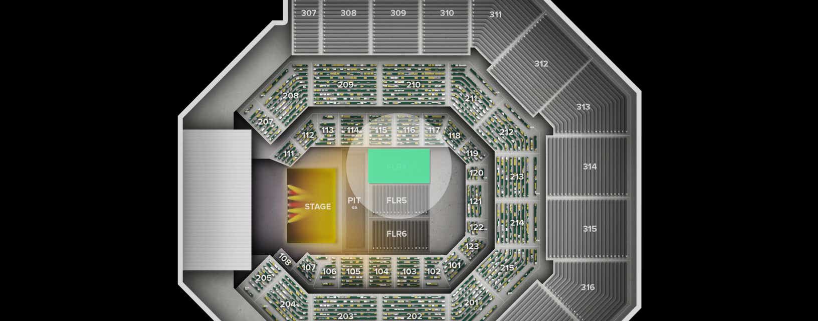 Seat view from Floor